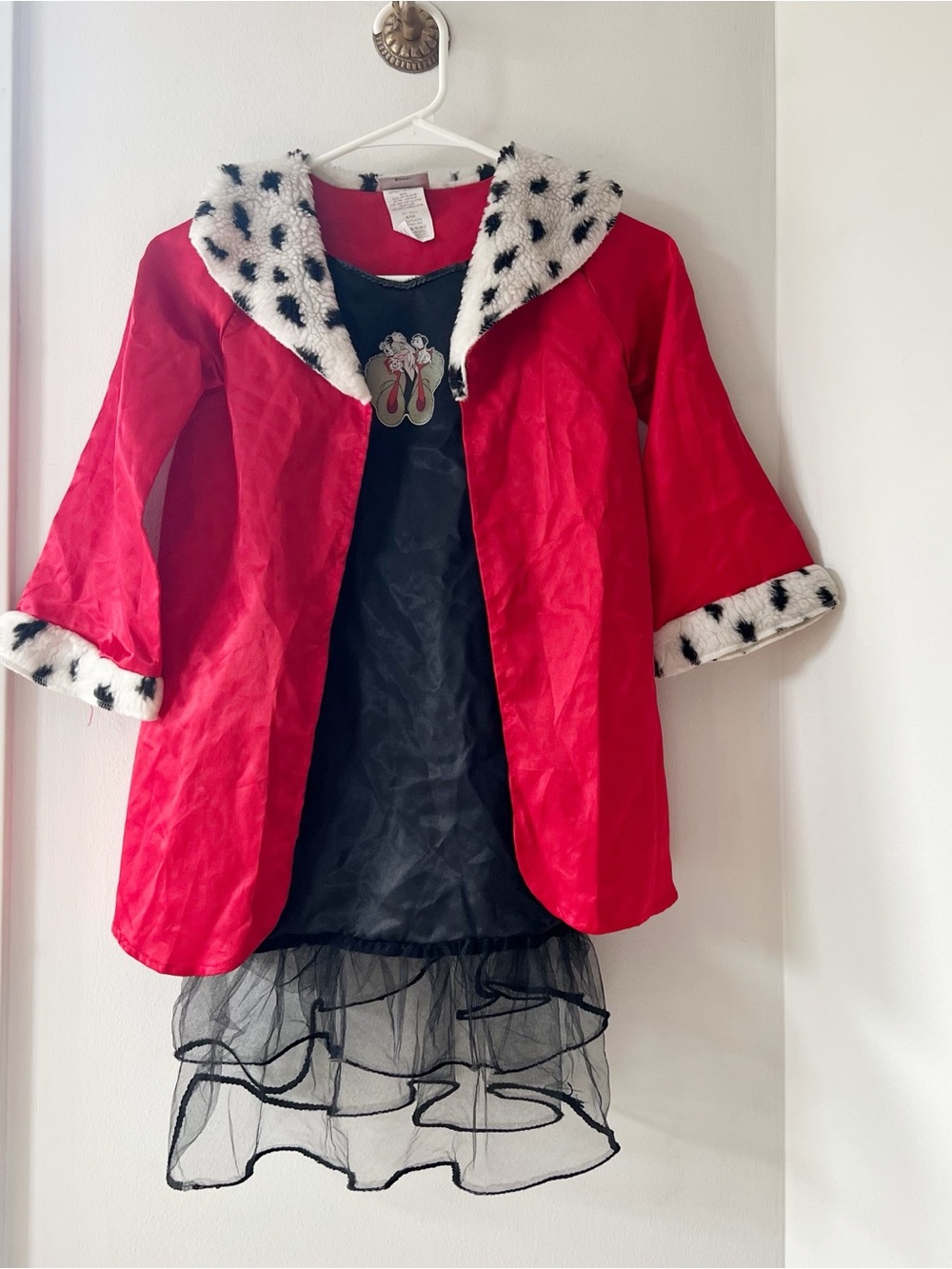 Vintage Disney Store 101 Dalmatians Cruella Deville  Two Piece Costume | 4-6